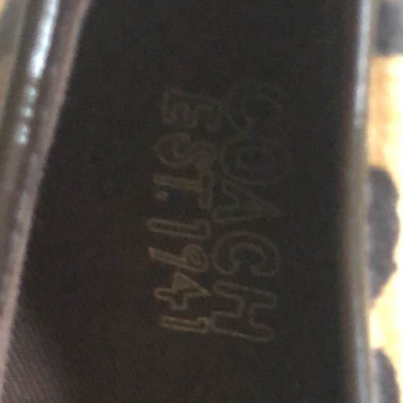 COACH Kira Animal Leopard Print Designer Sneakers Cheetah Women's Size 9 1/2B - Picture 6 of 16